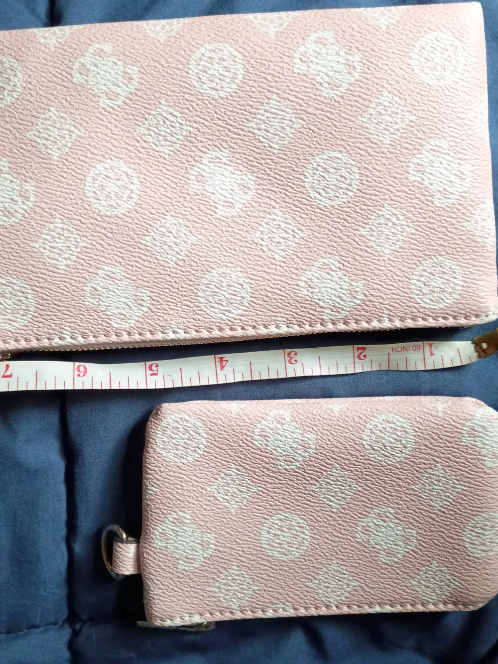 Guess by GUESS Pink Logo Zip Wristlet, Set Of 2